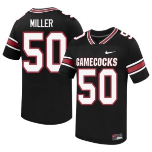 #50 Carter Miller College Football Men's Black Player Gamecocks Jersey 902474-927