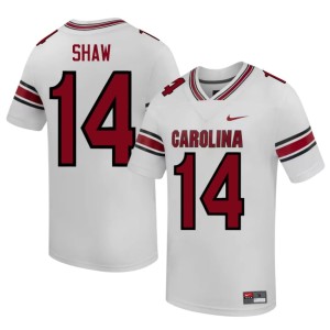 #14 White Connor Shaw College Football 2026 Men SC Gamecocks Jersey 800630-815