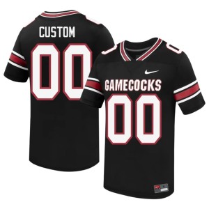#00 University Custom Men Black College Football Carolina Jerseys 433256-428