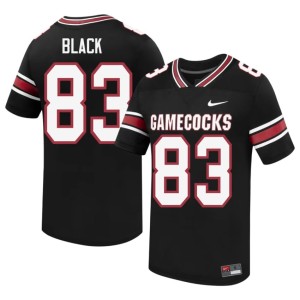 #83 DJ Black Game Cocks Player Men's College Football Black Jerseys 937166-669