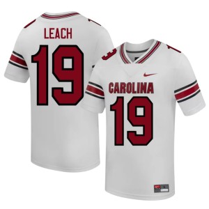 #19 Replica White College Football South Carolina Damarcus Leach Men Jersey 669546-767