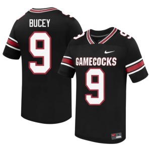 #9 University of South Carolina Black NCAA College Football Men David Bucey Jerseys 673955-242