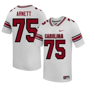 #75 Dayne Arnett Men White University South Carolina Gamecocks College Football Jersey 653887-970