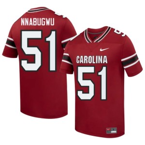 #51 Garnet High School Carolina Men's College Football Ebubedike Nnabugwu Jerseys 101398-682