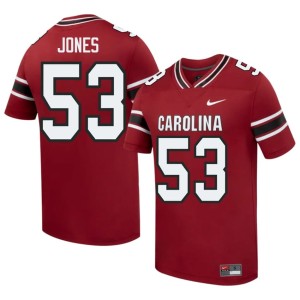 #53 College Football Men's Ernest Jones Garnet South Carolina Gamecocks High School Jersey 912488-186