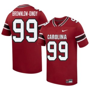 #99 Gabriel Brownlow-Dindy Men College Football South Carolina Replica Garnet Jerseys 503298-851