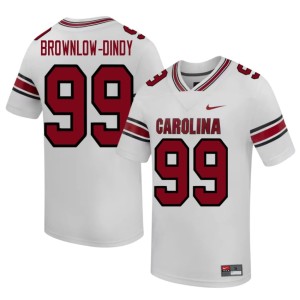 #99 White College Football Men's Cocks Limited Gabriel Brownlow-Dindy Jersey 629995-315