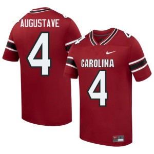 #4 Garnet Isaiah Augustave College Football UofSC High School Men's Jersey 242634-224