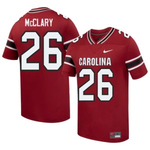 #26 College Football High School Isaiah McClary Garnet Men's Cocks Jersey 733303-896