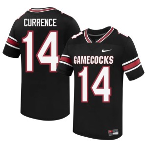 #14 College Football South Carolina Mens Black University J'Zavien Currence Jersey 440634-544