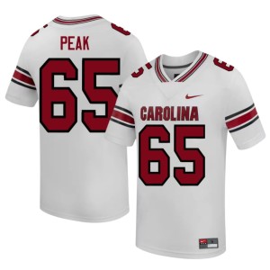 #65 White UofSC Jacarrius Peak Stitched Men College Football Jerseys 582985-208
