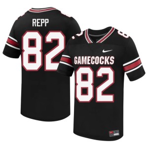 #82 Men UofSC Jackson Repp High School College Football Black Jerseys 701361-530