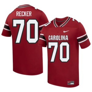 #70 Gamecocks Garnet College Football Jake Recker Mens NCAA Jersey 982983-778