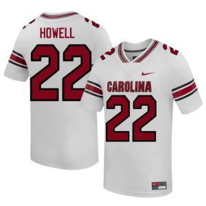 #22 College Football White South Carolina Gamecocks Men's Game Jawarn Howell Jersey 955715-760