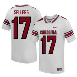 #17 White Jayden Sellers SC Gamecocks College Football NCAA Mens Jerseys 680673-781