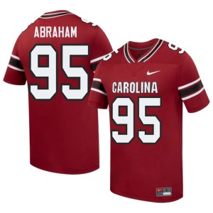 #95 College Football Men High School Garnet John Abraham SC Gamecocks Jersey 880464-176
