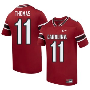 #11 Jordan Thomas Alumni Garnet SC Gamecocks College Football Men's Jerseys 839275-926
