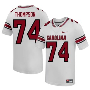 #74 College Football SC Gamecocks Josiah Thompson Mens Alumni White Jerseys 511146-774