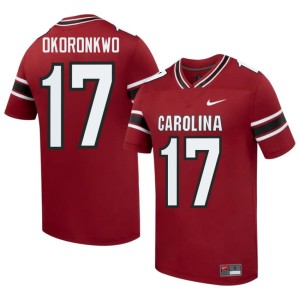 #17 Garnet Justin Okoronkwo University of South Carolina College Football Men's Player Jerseys 425112-597