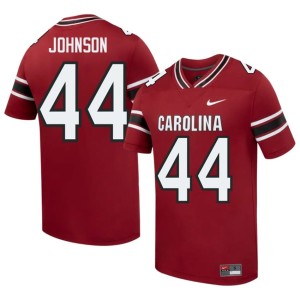 #44 Game Cocks KJ Johnson College Football Garnet Game Mens Jersey 931364-485