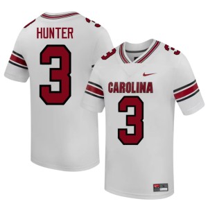 #3 Men Alumni Cocks White Kelvin Hunter College Football Jerseys 884857-308