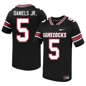 #5 South Carolina Gamecocks Black College Football Men's Kendall Daniels Jr. Stitched Jerseys 563894-197