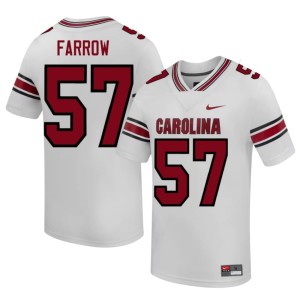 #57 Kyler Farrow White College Football Game Carolina Mens Jersey 578861-589