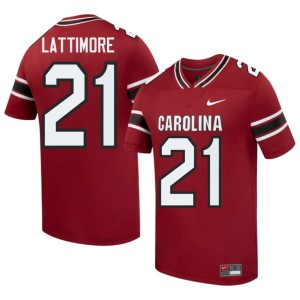#21 Limited Mens College Football Marcus Lattimore Gamecocks Garnet Jerseys 361651-139