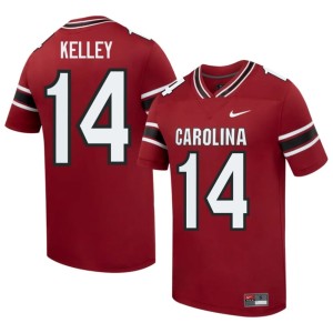 #14 Game Cocks College Football Mens Limited Max Kelley Garnet Jerseys 484558-798