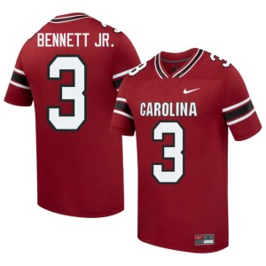#3 Men's Alumni Garnet Mazeo Bennett Jr. Carolina College Football Jersey 967793-613