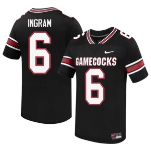 #6 Black College Football Men's SC Stitched Melvin Ingram Jersey 103334-240