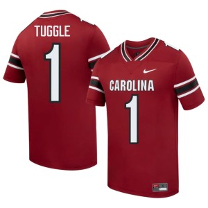 #1 Garnet Nitro Tuggle Player College Football Men's SC Gamecocks Jerseys 564019-477