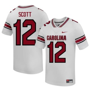 #12 Quay'sheed Scott SC White Men College Football Official Jersey 679572-786