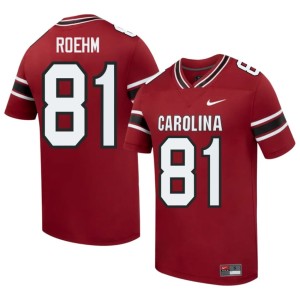 #81 Reno Roehm Garnet College Football UofSC Men NCAA Jerseys 861802-644