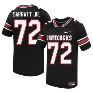 #72 Shed Sarratt Jr. College Football Game Cocks Men's Official Black Jerseys 724908-789