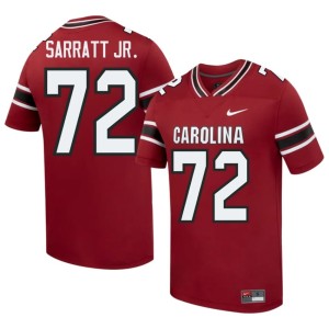 #72 Men University Shed Sarratt Jr. Fighting Gamecocks Garnet College Football Jersey 120865-542