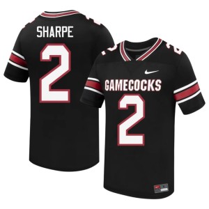 #2 SC Gamecocks Official Men's Black College Football Sterling Sharpe Jerseys 476861-635