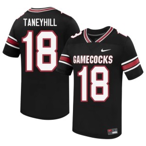 #18 Steve Taneyhill Men's Alumni Black College Football Game Cocks Jersey 567015-556