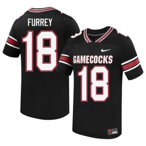#18 College Football South Carolina Gamecocks 2026 Men Black Stone Furrey Jerseys 485444-414