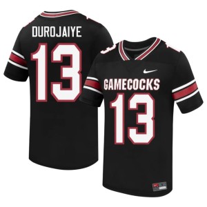 #13 College Football Men Black SC Gamecocks High School Tomiwa Durojaiye Jerseys 156283-725