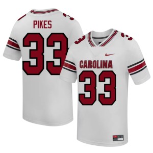 #33 White Carolina College Football Men's Troy Pikes 2026 Jerseys 105652-366