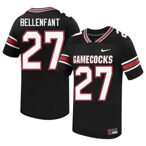 #27 Black Gamecocks Official College Football Men's Upton Bellenfant Jersey 874211-320