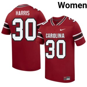 #30 Women College Football Garnet Limited Andrew Harris SC Gamecocks Jersey 673823-258