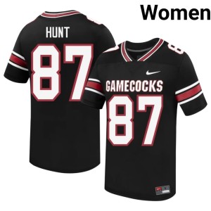 #87 College Football SC Brady Hunt Player Women's Black Jersey 591559-318