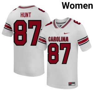 #87 White Women South Carolina Brady Hunt College Football Player Jerseys 212690-285