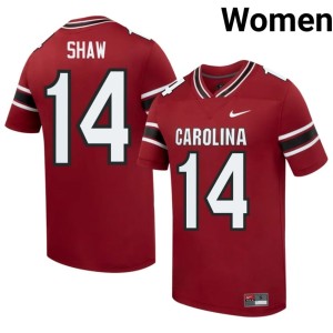 #14 Womens College Football Connor Shaw Garnet South Carolina Gamecocks 2026-27 Jerseys 527742-804