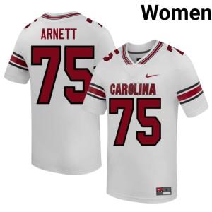 #75 White Game Cocks Women's College Football 2026-27 Dayne Arnett Jerseys 692404-587