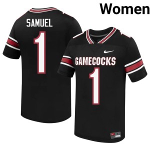 #1 University of South Carolina Deebo Samuel Women's Black Stitched College Football Jersey 422441-339