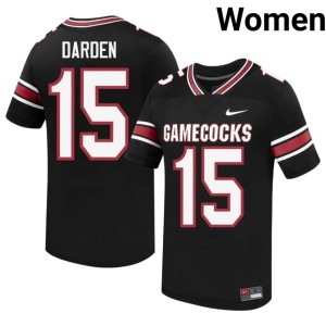 #15 Official Donovan Darden College Football Black Women's SC Gamecocks Jerseys 108660-516