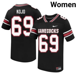 #69 Black Womens Official Emmanuel Kojo Poku Game Cocks College Football Jersey 192994-163